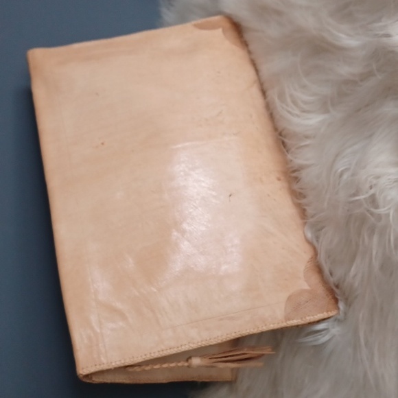 Handmade ,Unique Leather Clutch